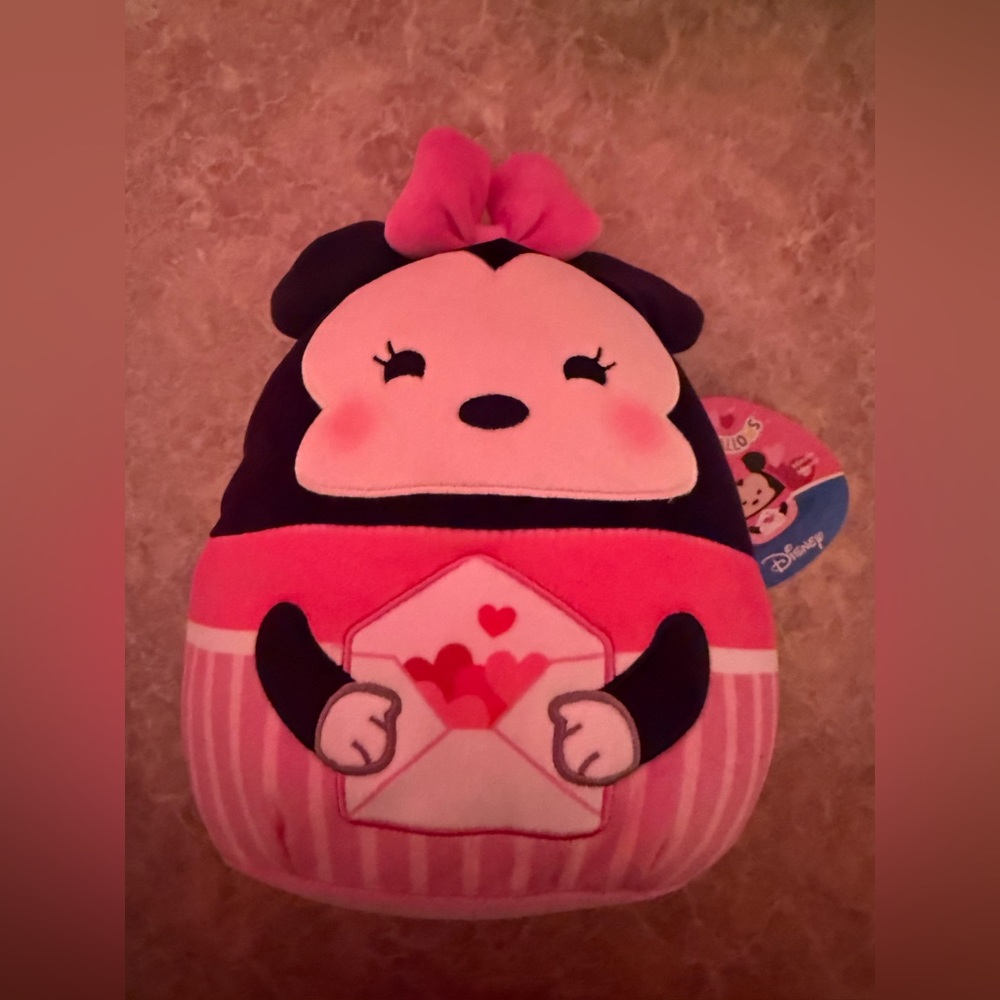 Squishmallows Disney Minnie Mouse Pink and Black Plush